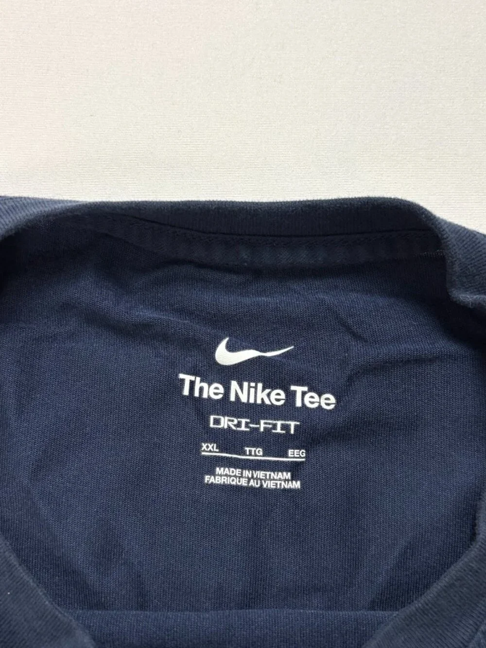 University Of Michigan Nike Mens Perfect Tee Shirt Blue Sz XXL Dri Fit Jordan